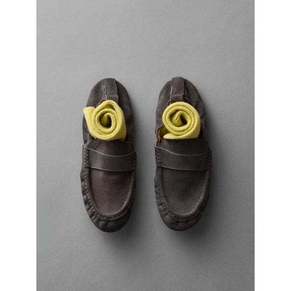 Grey ATP Atelier slip on loafers