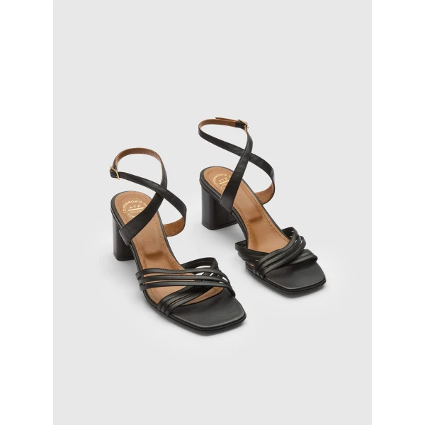 ATP Atelier Ledro in Black Heeled Sandals Black