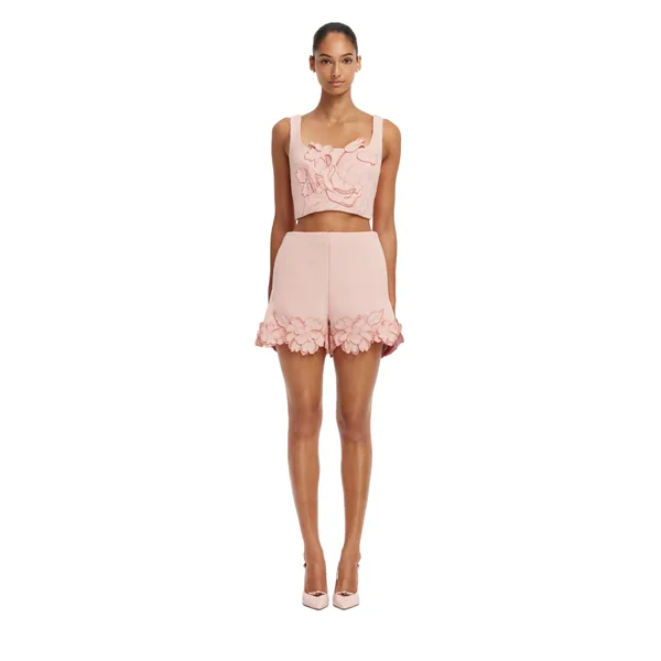 Belle Appliqué Tweed Shorts