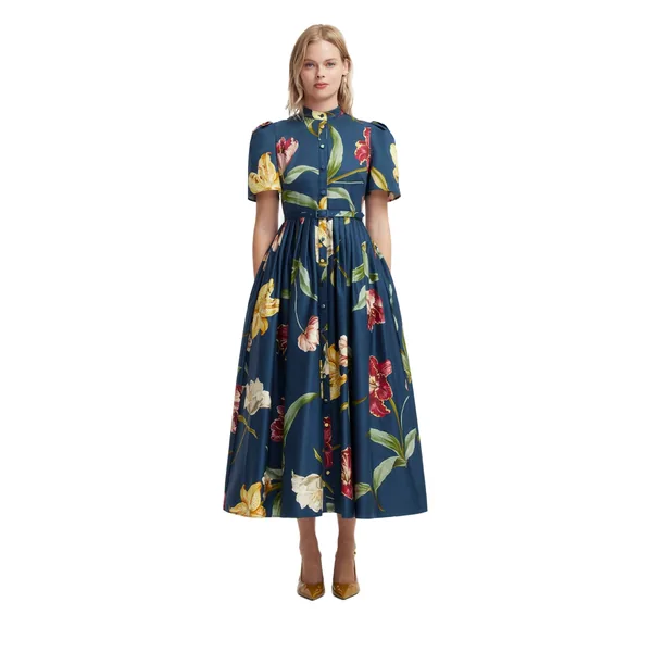 Bianca Short Sleeve Midi Dress