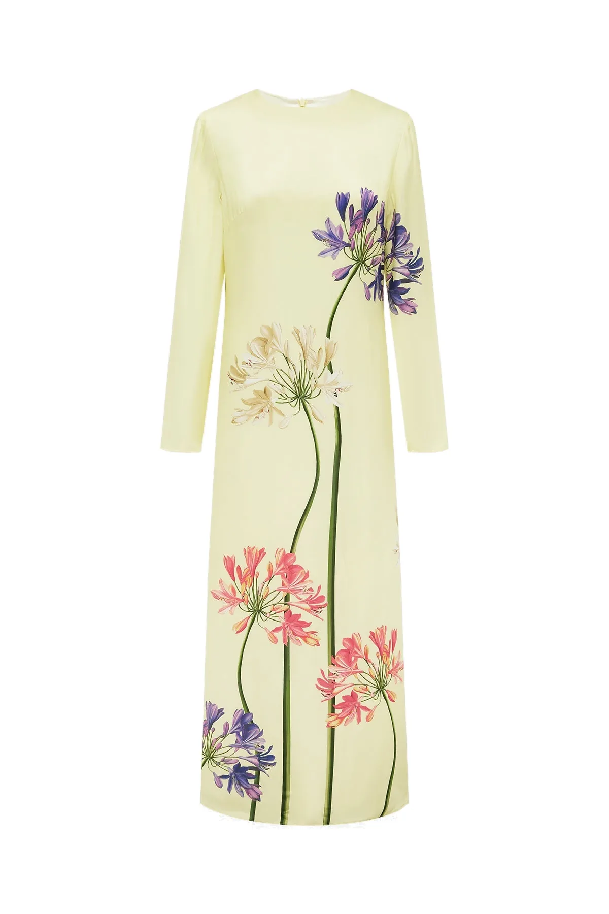 Cassandra Maxi Dress in Agapanthus Print