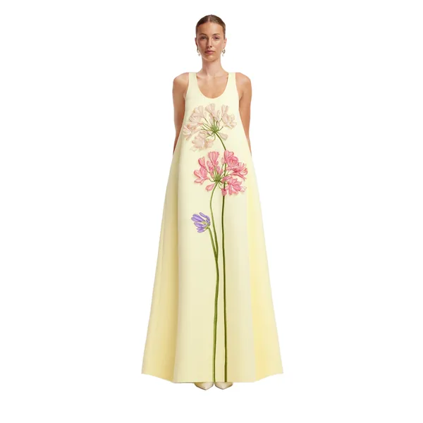 Charlene Appliqué Gown