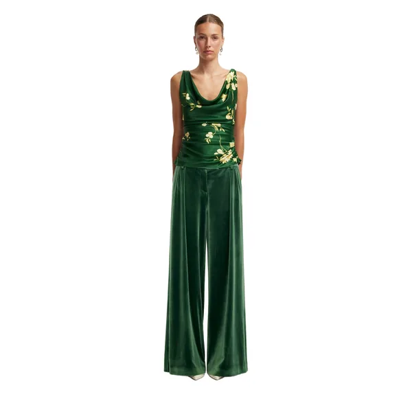 Elisha Velvet Wide Leg Pants
