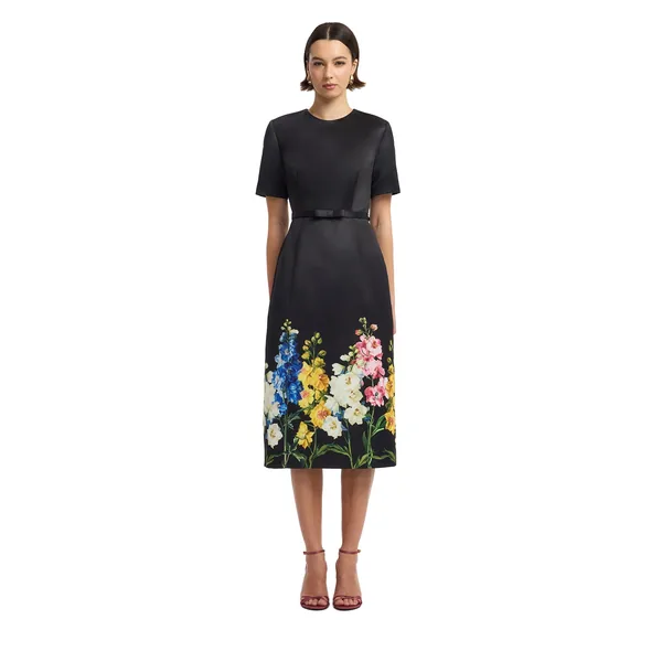 Elizabeth Short Sleeve Midi Dress