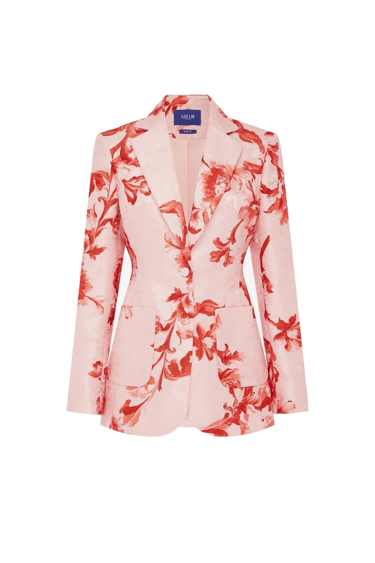 Jordana Jacquard Blazer in Magnolia Print