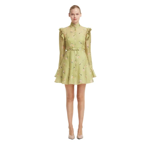 Kristy Butterfly Sleeve Mini Dress