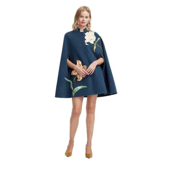 Lily Print in Indigo