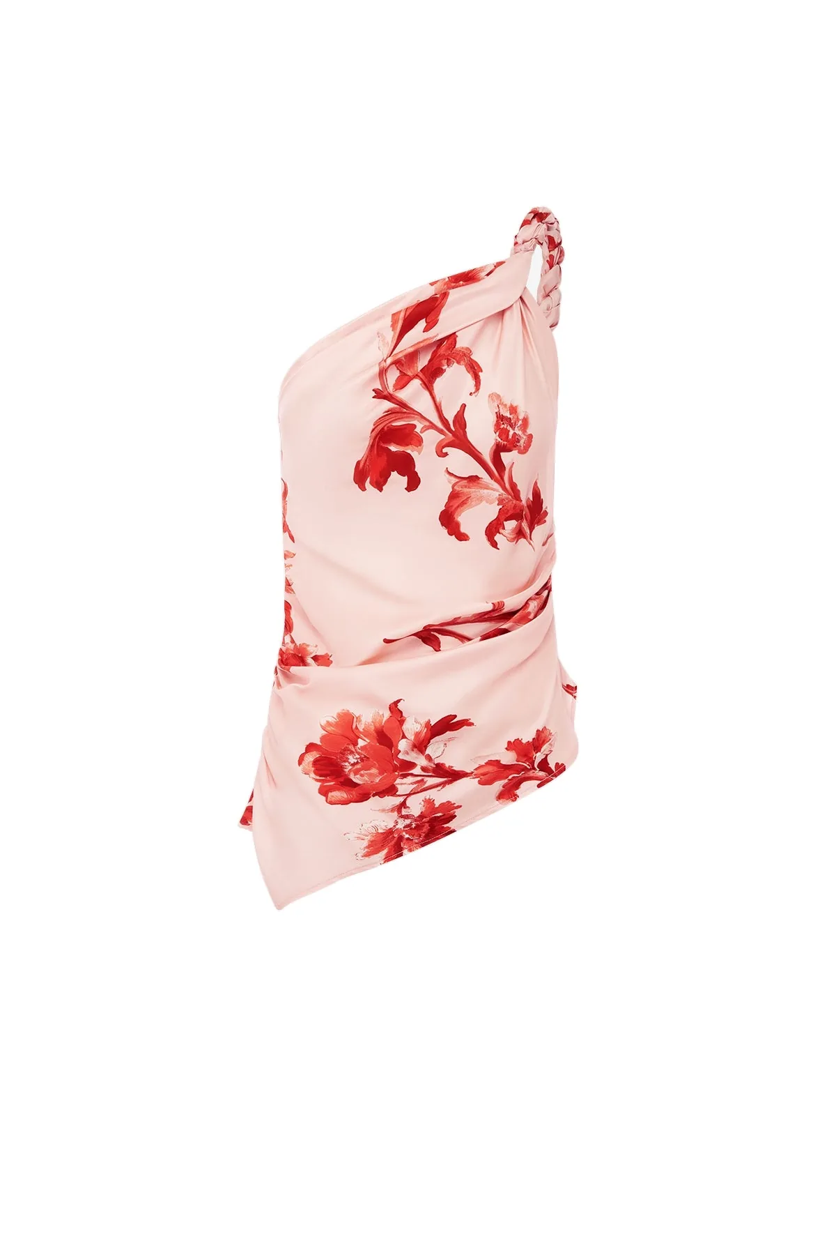 Sylvana One Shoulder Top in Magnolia Print
