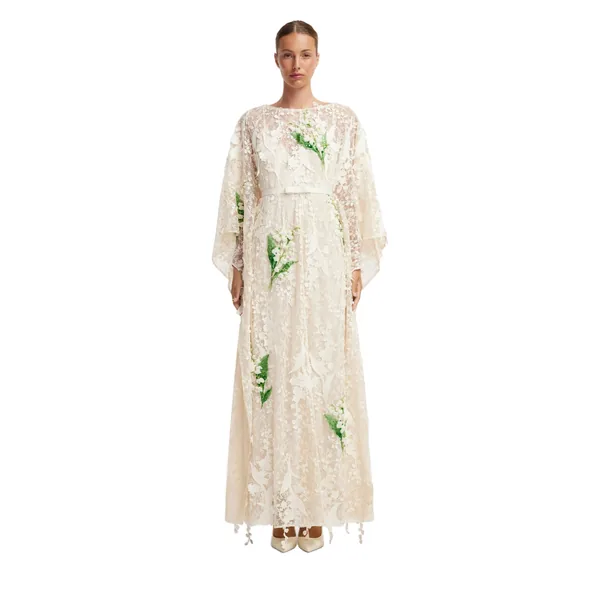 Willow Embellished Lace Kaftan Maxi