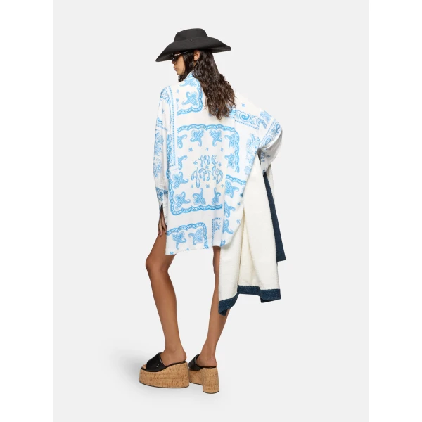 Attico light blue and white top