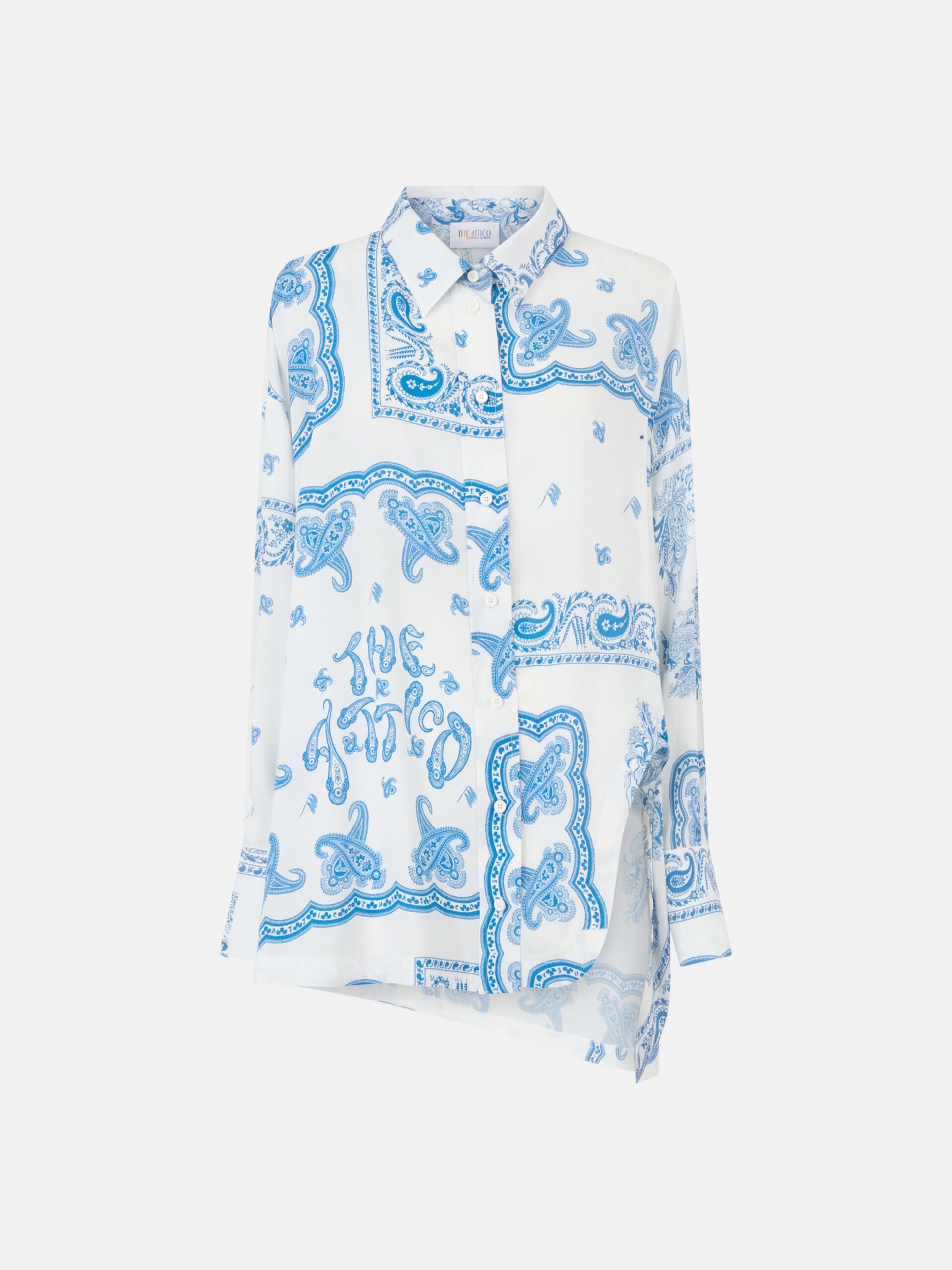 Light blue and white shirt