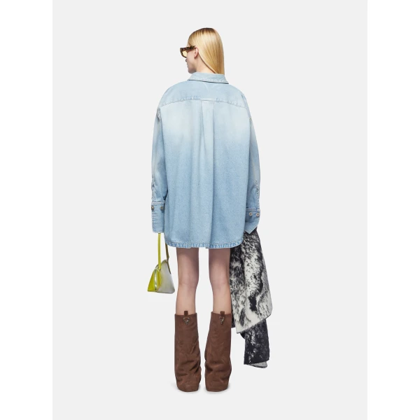 Attico light blue denim jacket