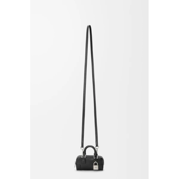 Loewe Amazona Nano in shiny calfskin, Black | Clutch Bags | Luxury Shoes 