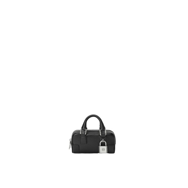 Loewe Amazona Nano in shiny calfskin, Black | Clutch Bags | Luxury Shoes 