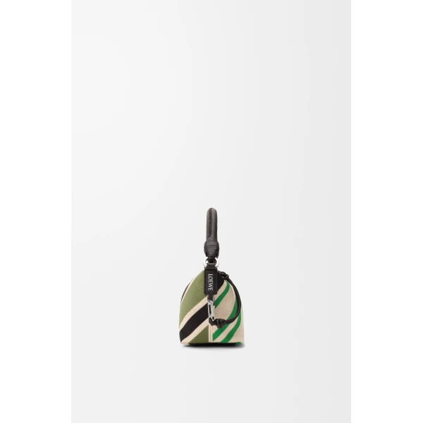 Loewe Cala mini bag in embroidered canvas and calfskin, Ecru/Multicolor | Mini Bags | Luxury Shoes 