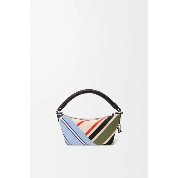 Loewe Cala mini bag in embroidered canvas and calfskin, Ecru/Multicolor | Mini Bags | Luxury Shoes 