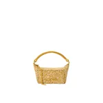 Loewe Cala mini bag in melange raffia, Mustard | Totes & Top-Handle Bags | Luxury Shoes 