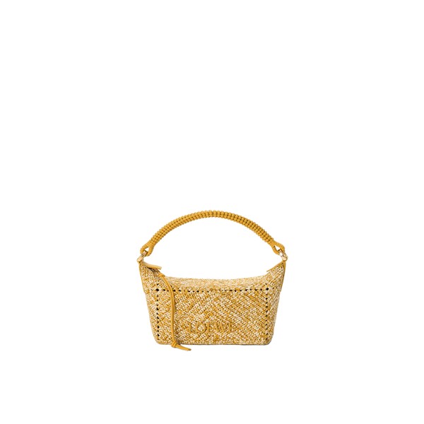 Loewe Cala mini bag in melange raffia, Mustard | Totes & Top-Handle Bags | Luxury Shoes 