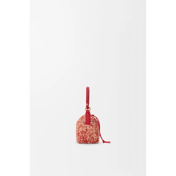 Loewe Cala mini bag in melange raffia, Red | Totes & Top-Handle Bags | Luxury Shoes 