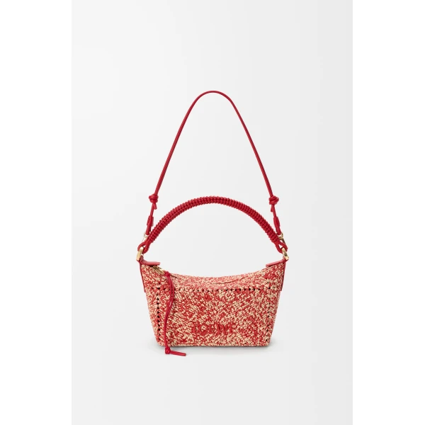 Loewe Cala mini bag in melange raffia, Red | Totes & Top-Handle Bags | Luxury Shoes 