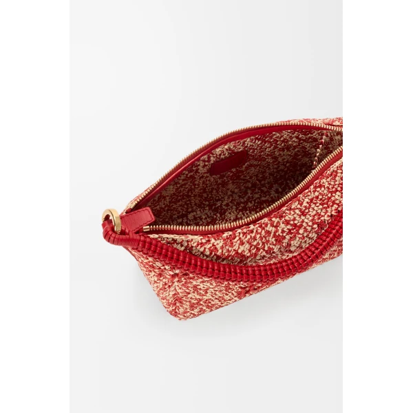 Loewe Cala mini bag in melange raffia, Red | Totes & Top-Handle Bags | Luxury Shoes 