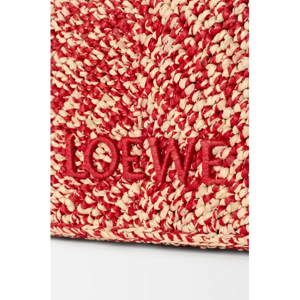 Loewe Cala mini bag in melange raffia, Red | Totes & Top-Handle Bags | Luxury Shoes 
