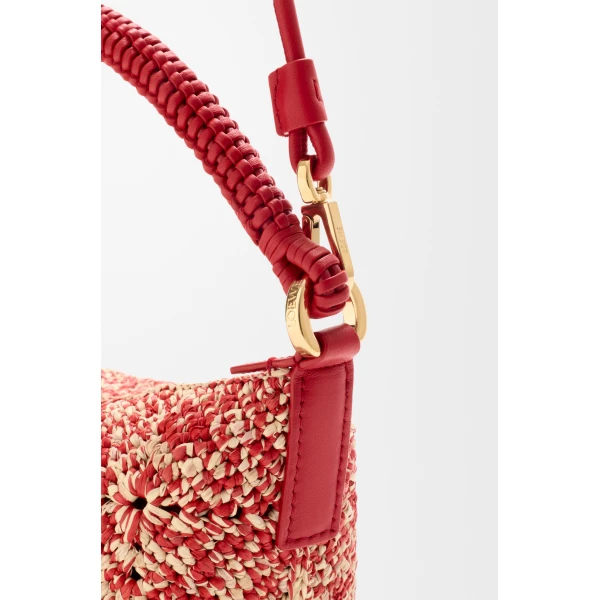 Loewe Cala mini bag in melange raffia, Red | Totes & Top-Handle Bags | Luxury Shoes 