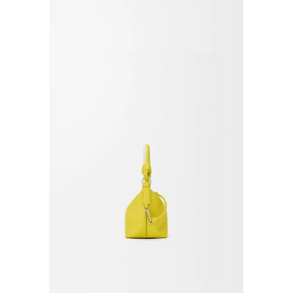 Loewe Cala mini bag in mellow nappa lambskin, Lemon/Soft White | Mini Bags | Luxury Shoes 