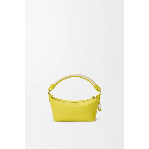 Loewe Cala mini bag in mellow nappa lambskin, Lemon/Soft White | Mini Bags | Luxury Shoes 