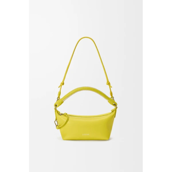 Loewe Cala mini bag in mellow nappa lambskin, Lemon/Soft White | Mini Bags | Luxury Shoes 