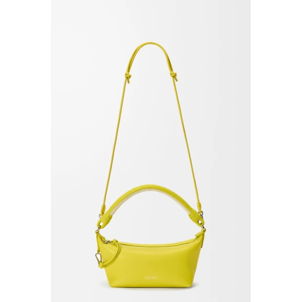 Loewe Cala mini bag in mellow nappa lambskin, Lemon/Soft White | Mini Bags | Luxury Shoes 