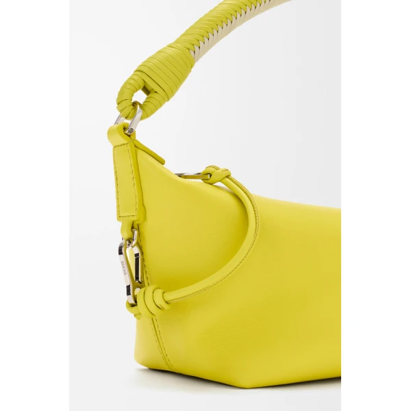 Loewe Cala mini bag in mellow nappa lambskin, Lemon/Soft White | Mini Bags | Luxury Shoes 