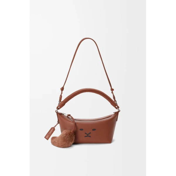 Loewe Cala mini bag in mellow nappa lambskin, Pecan | Mini Bags | Luxury Shoes 
