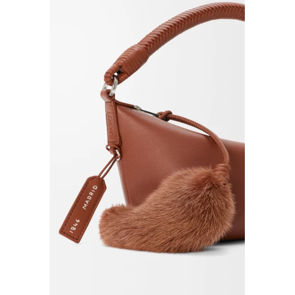 Loewe Cala mini bag in mellow nappa lambskin, Pecan | Mini Bags | Luxury Shoes 