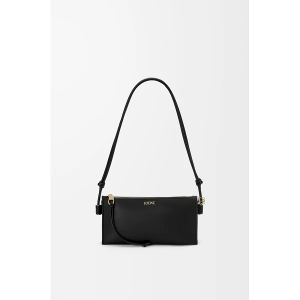 Loewe Joya pouch in nappa calfskin, Black | Clutch Bags | Luxury Shoes 