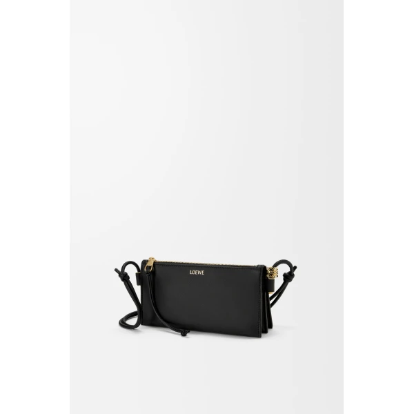 Loewe Joya pouch in nappa calfskin, Black | Clutch Bags | Luxury Shoes 