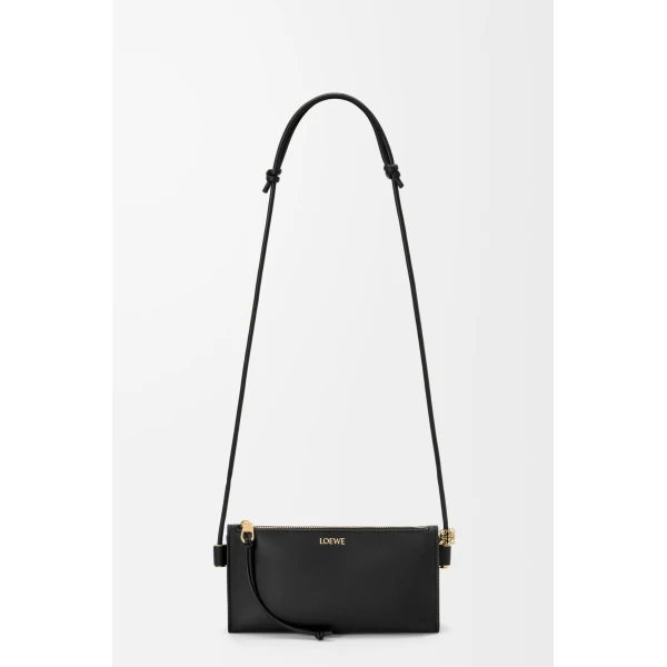 Loewe Joya pouch in nappa calfskin, Black | Clutch Bags | Luxury Shoes 