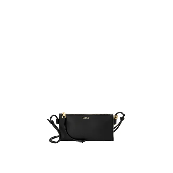 Joya pouch in nappa calfskin, Black