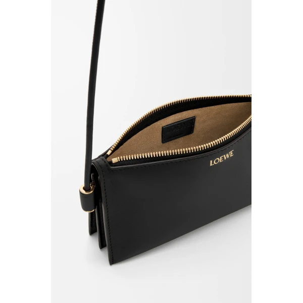 Loewe Joya pouch in nappa calfskin, Black | Clutch Bags | Luxury Shoes 