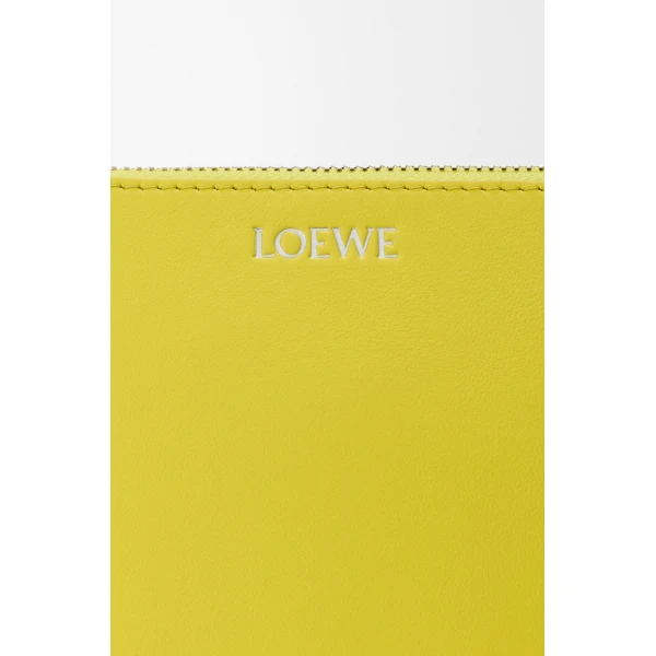 Loewe Joya pouch in nappa calfskin, Lemon | Clutch Bags | Luxury Shoes 