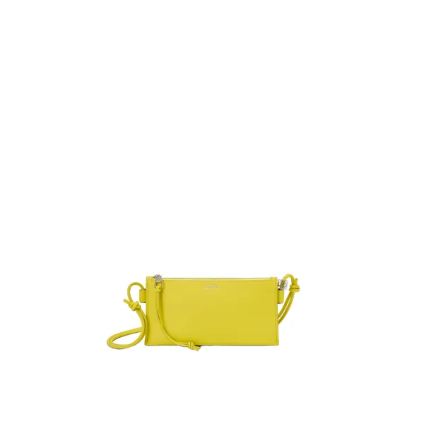 Joya pouch in nappa calfskin, Lemon