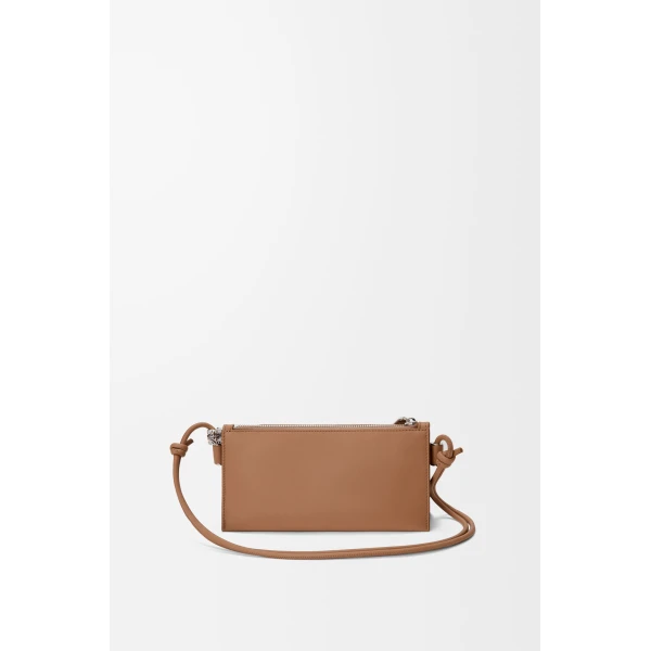 Loewe Joya pouch in nappa calfskin, Mocha | Clutch Bags | Luxury Shoes 