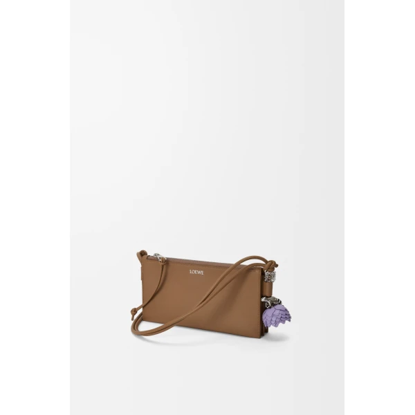 Loewe Joya pouch in nappa calfskin, Mocha | Clutch Bags | Luxury Shoes 