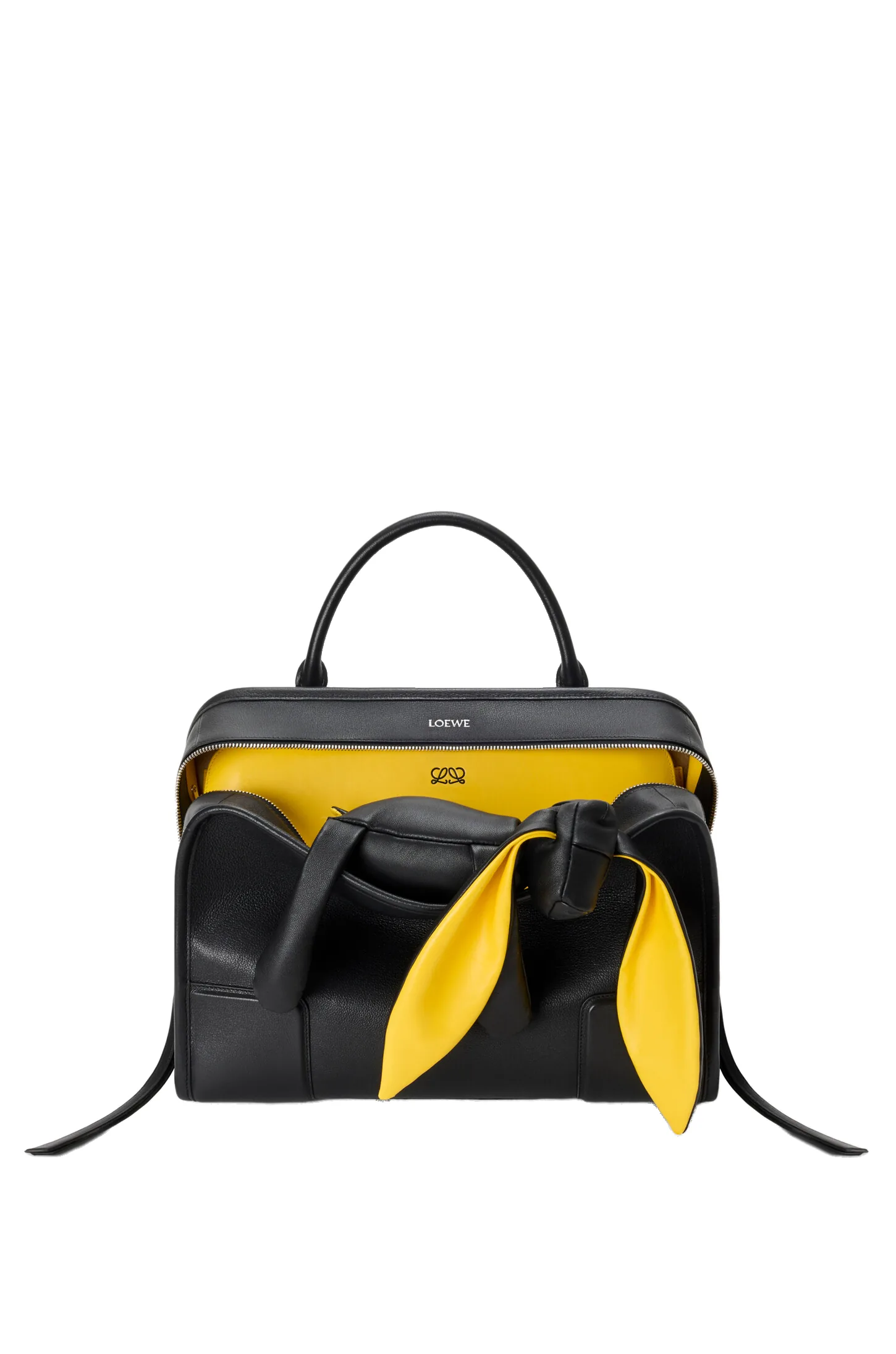 Loewe Large Amazona 180 Lazy Dog bag in buffalino leather, Black/Yellow | Totes & Top-Handle Bags | Luxury Shoes Loewe Large Amazona 180 Lazy Dog bag in buffalino leather, Black/Yellow | Totes & Top-Handle Bags | Luxury Shoes