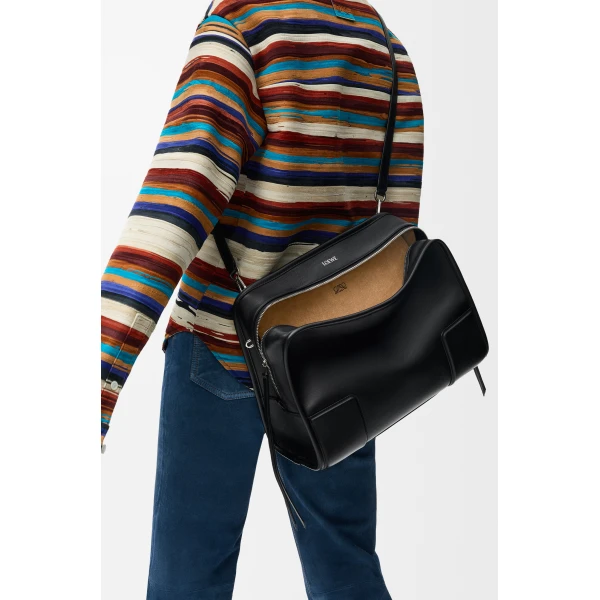 Loewe Large Amazona 180 bag in soft calfskin, Black | Totes & Top-Handle Bags | Luxury Shoes 