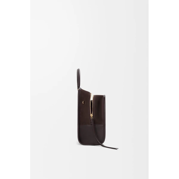 Loewe Large Amazona 180 bag in suede, Dark Chestnut | Totes & Top-Handle Bags | Luxury Shoes 