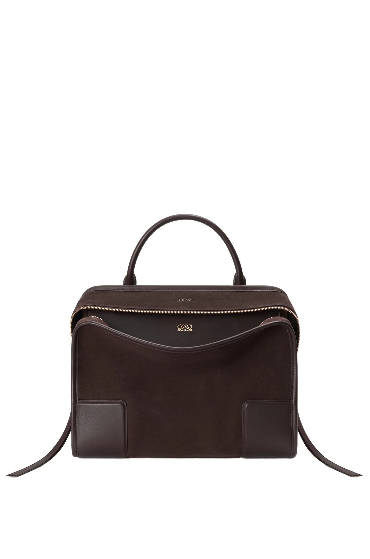 Loewe Large Amazona 180 bag in suede, Dark Chestnut | Totes & Top-Handle Bags | Luxury Shoes Loewe Large Amazona 180 bag in suede, Dark Chestnut | Totes & Top-Handle Bags | Luxury Shoes
