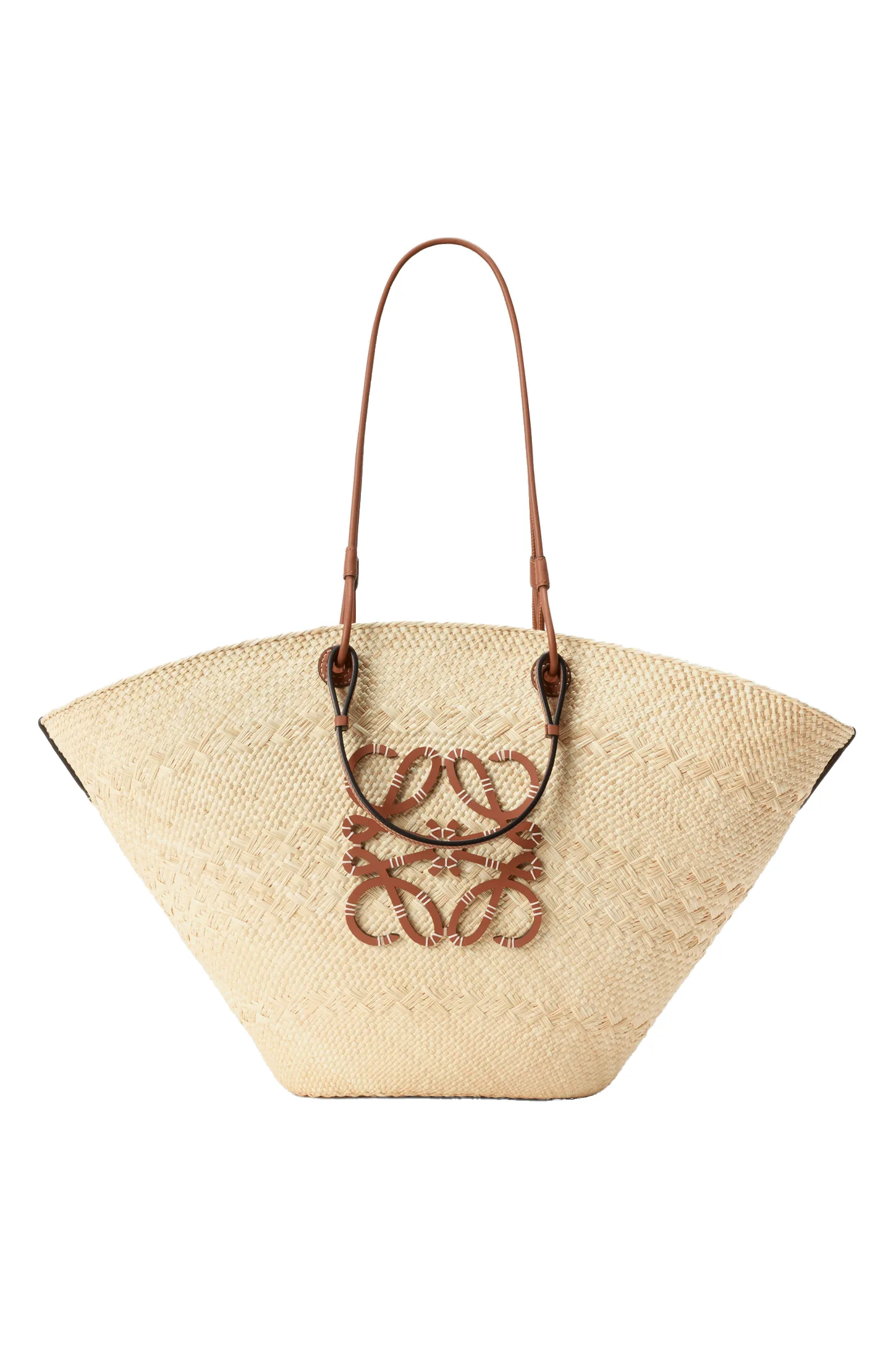 Loewe Large Anagram basket bag in iraca palm and calfskin, Natural/Tan | Totes & Top-Handle Bags | Luxury Shoes Loewe Large Anagram basket bag in iraca palm and calfskin, Natural/Tan | Totes & Top-Handle Bags | Luxury Shoes