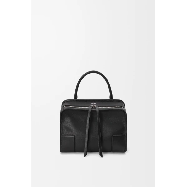 Loewe Medium Amazona 180 Lazy Crab bag in buffalino leather, Black/Green | Totes & Top-Handle Bags | Luxury Shoes 