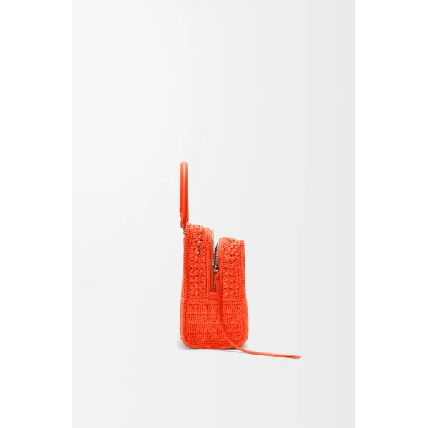 Loewe Medium Amazona 180 Lazy Crab bag in raffia crochet, Vivid Orange | Totes & Top-Handle Bags | Luxury Shoes 